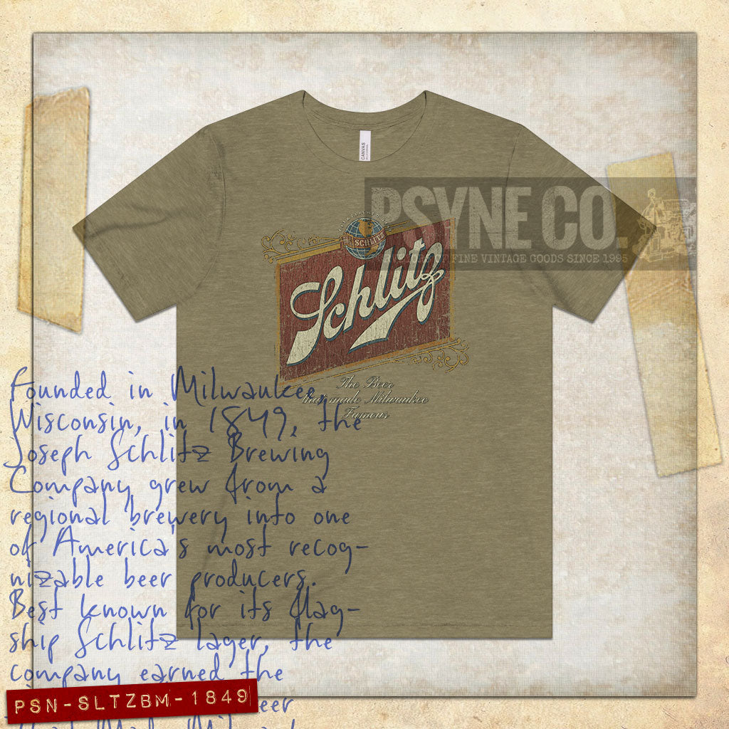 Schlitz Beer Milwaukee 1849 Vintage Men's T-Shirt