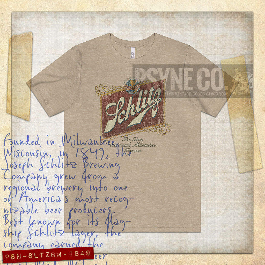Schlitz Beer Milwaukee 1849 Vintage Men's T-Shirt
