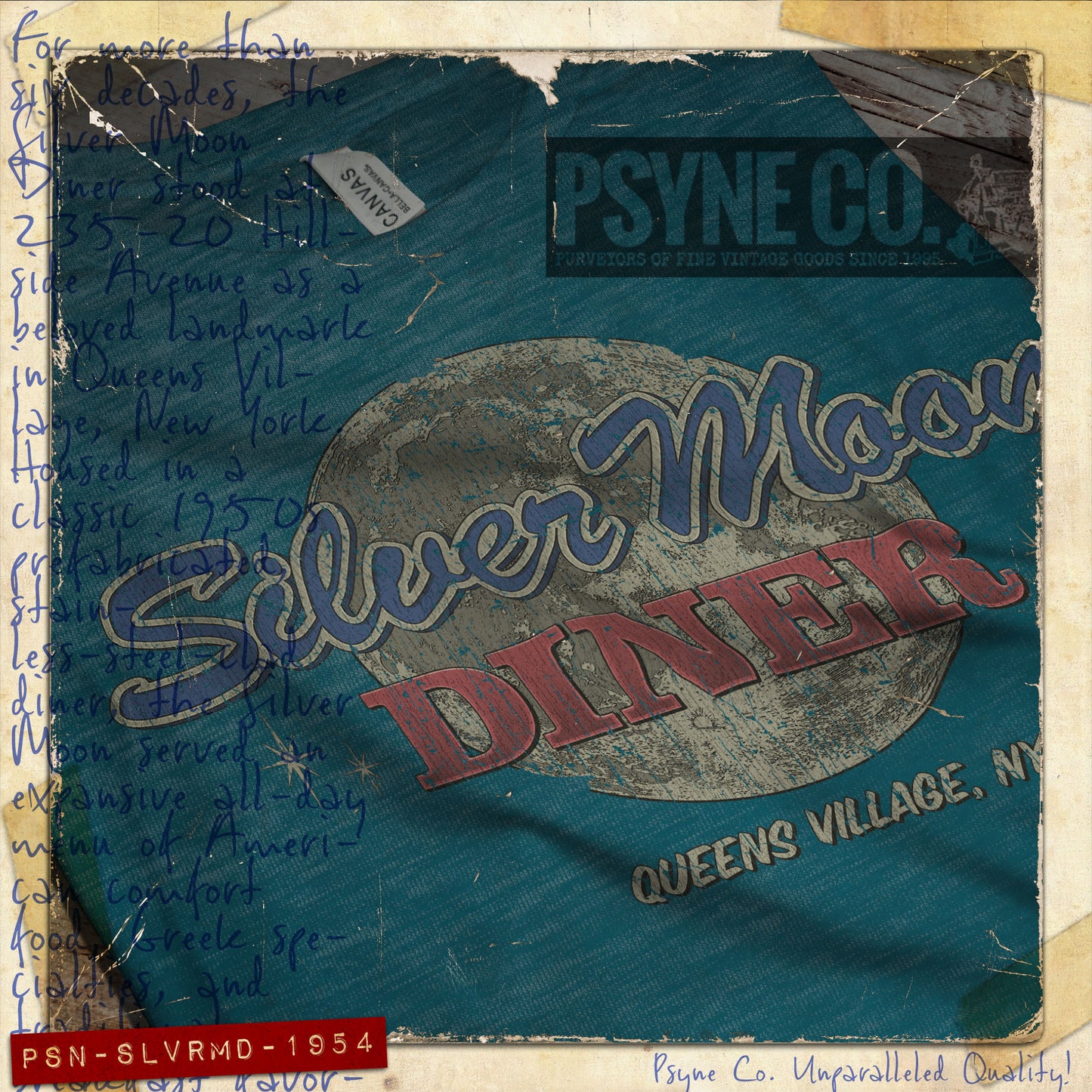 Silver Moon Diner 1954 Vintage Men's T-Shirt