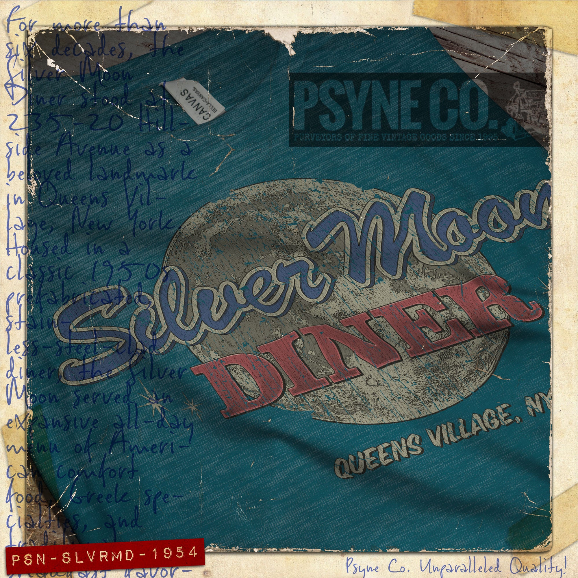 Silver Moon Diner 1954 Vintage Men's T-Shirt