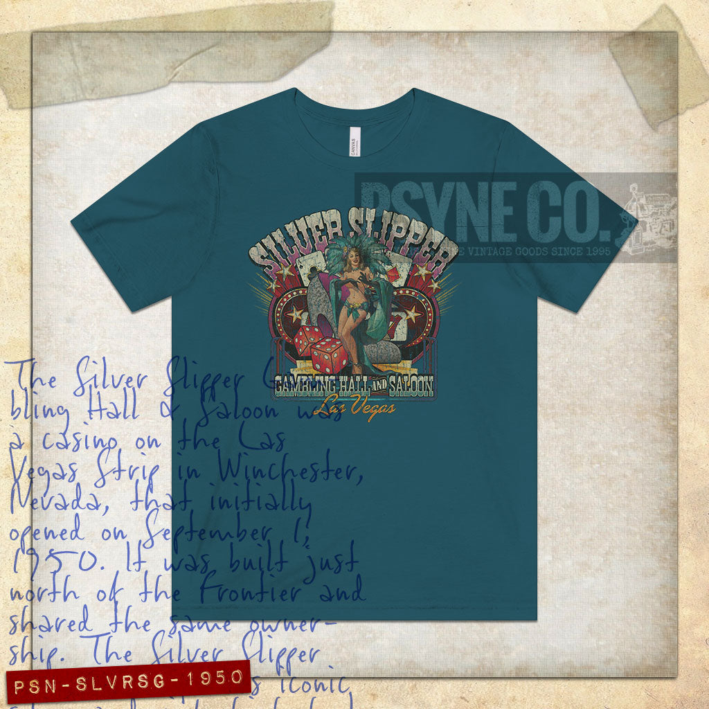 Silver Slipper Gambling Hall & Saloon 1950 Vintage Men's T-Shirt