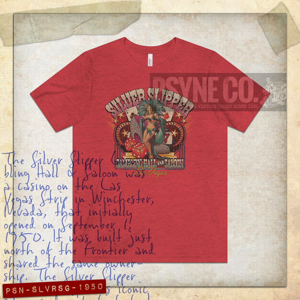 Silver Slipper Gambling Hall & Saloon 1950 Vintage Men's T-Shirt
