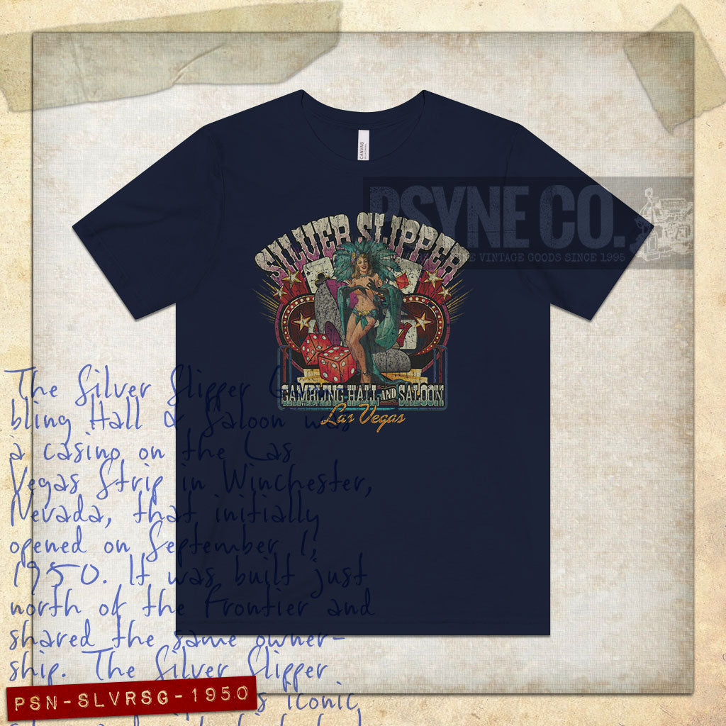 Silver Slipper Gambling Hall & Saloon 1950 Vintage Men's T-Shirt