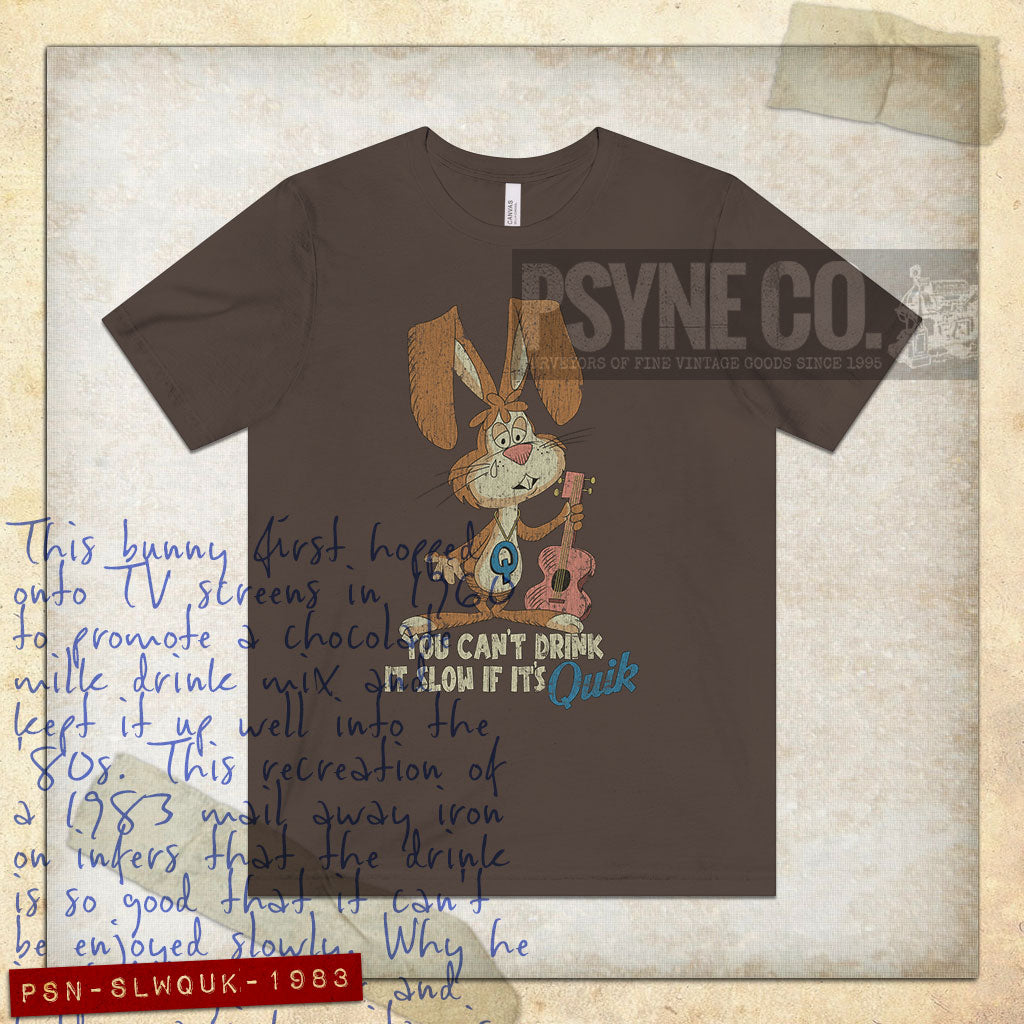 You Can't Drink It Slow if It's Quik 1983 Vintage Men's T-Shirt