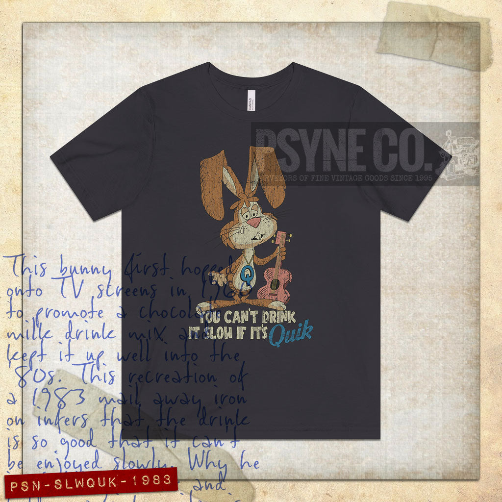 You Can't Drink It Slow if It's Quik 1983 Vintage Men's T-Shirt