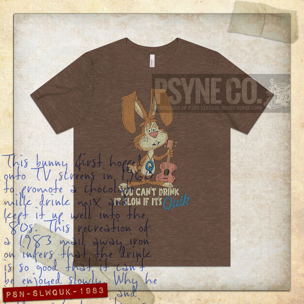You Can't Drink It Slow if It's Quik 1983 Vintage Men's T-Shirt