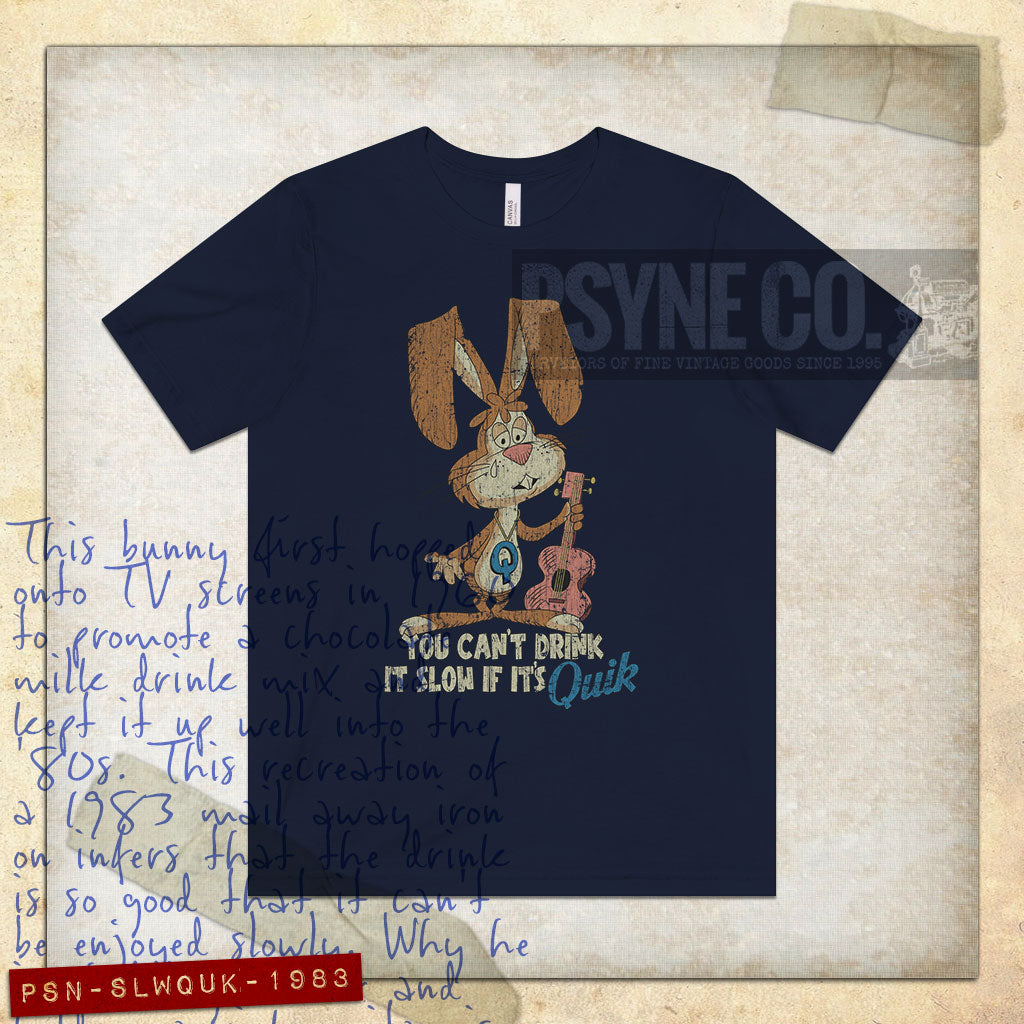 You Can't Drink It Slow if It's Quik 1983 Vintage Men's T-Shirt