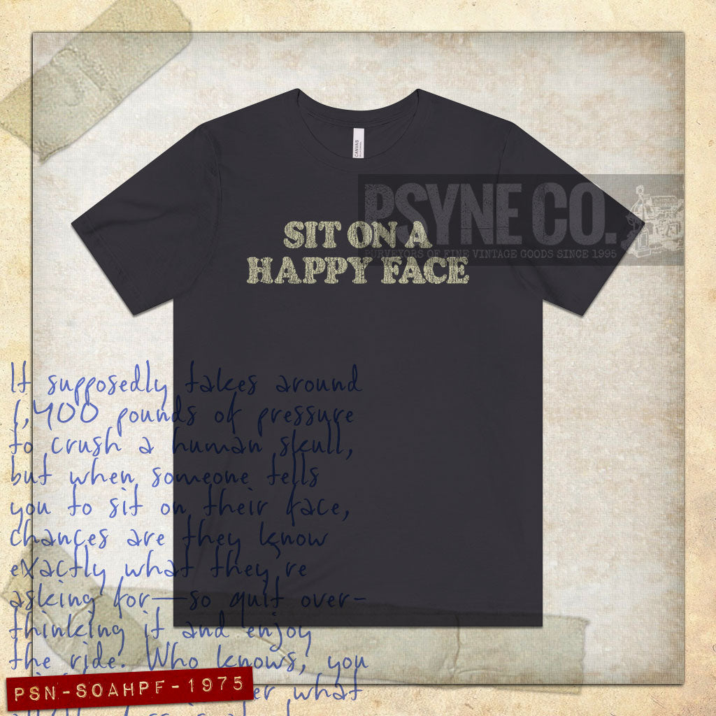 Sit on a Happy Face 1975 Vintage Men's T-Shirt