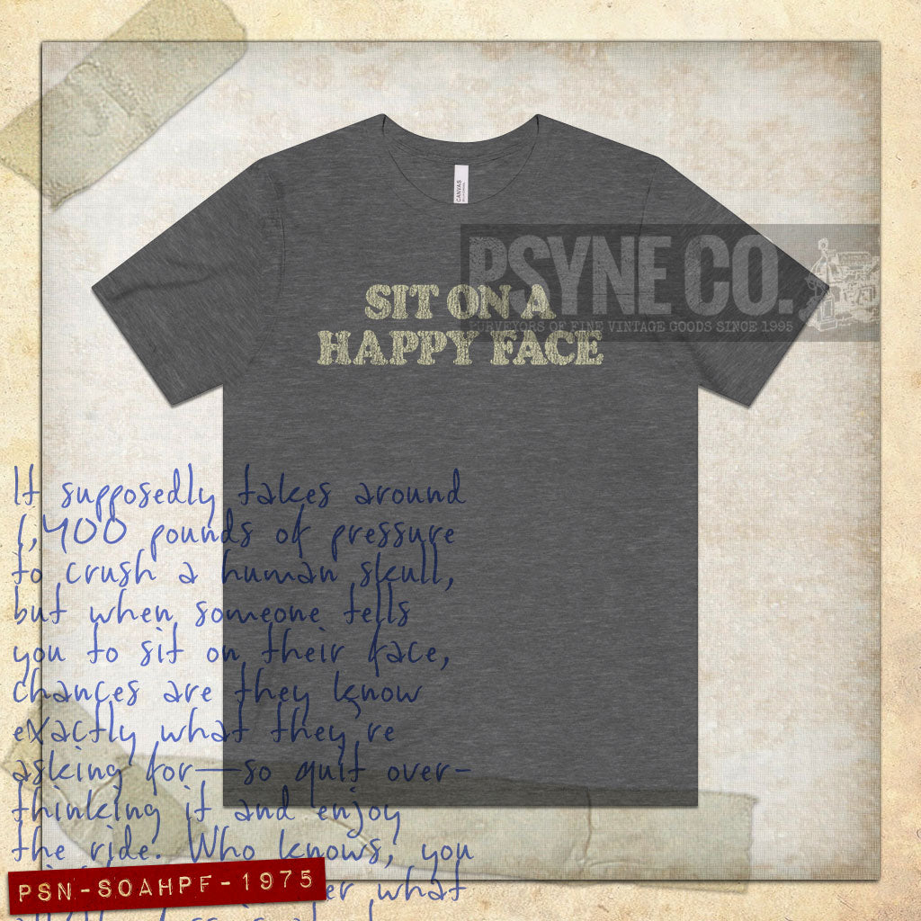 Sit on a Happy Face 1975 Vintage Men's T-Shirt