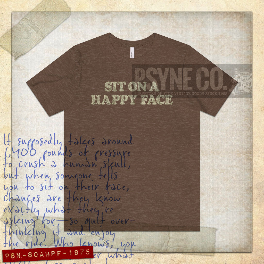 Sit on a Happy Face 1975 Vintage Men's T-Shirt