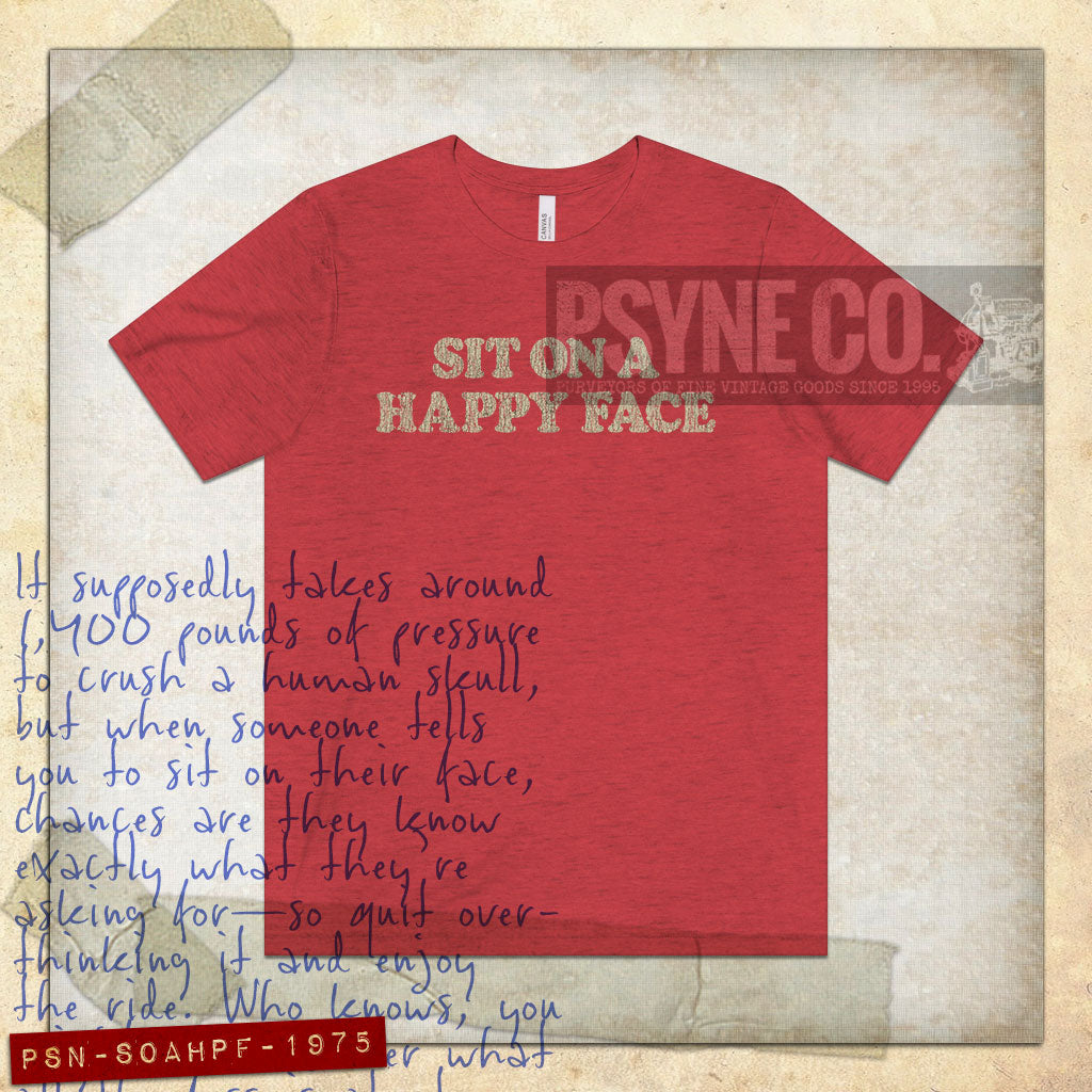 Sit on a Happy Face 1975 Vintage Men's T-Shirt