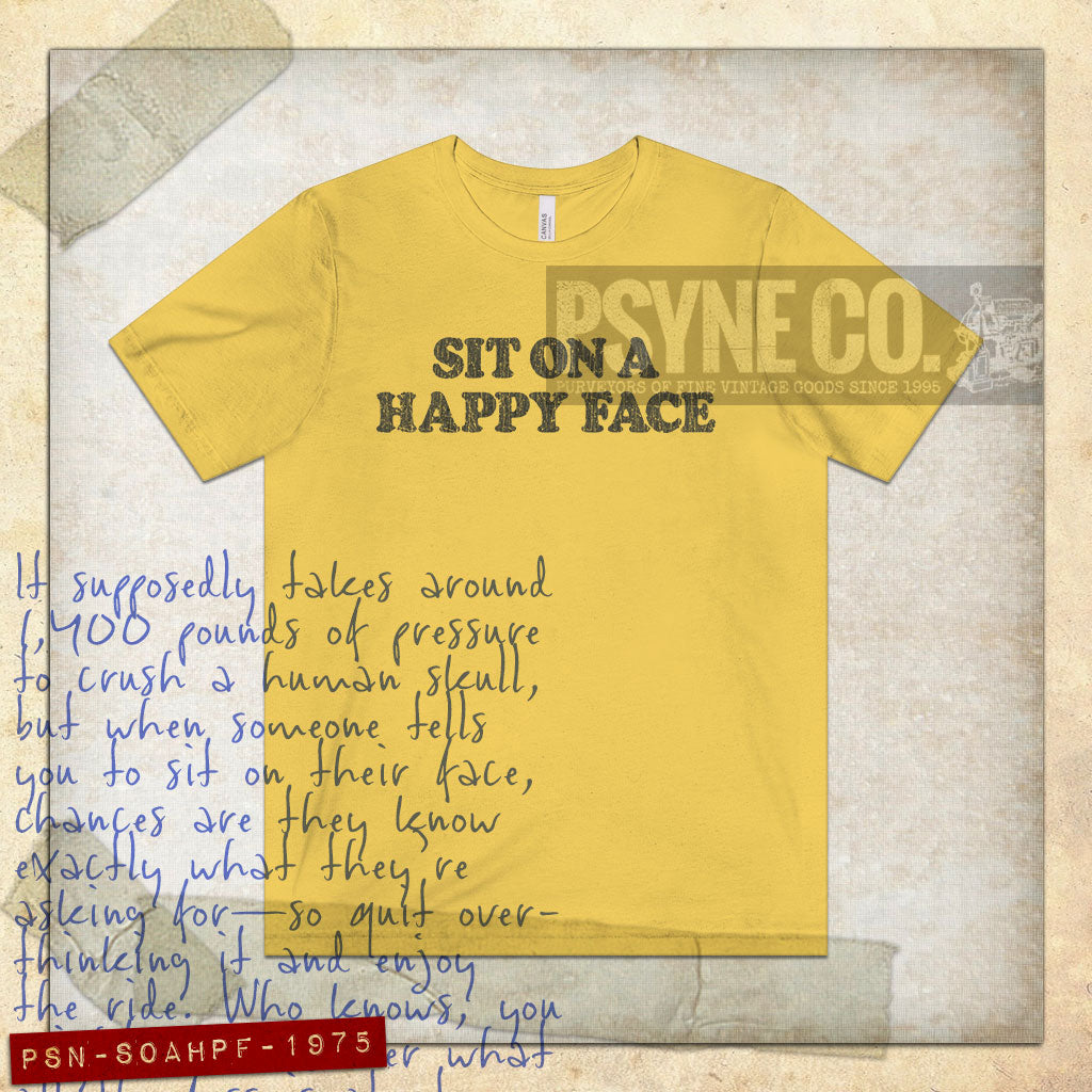 Sit on a Happy Face 1975 Vintage Men's T-Shirt