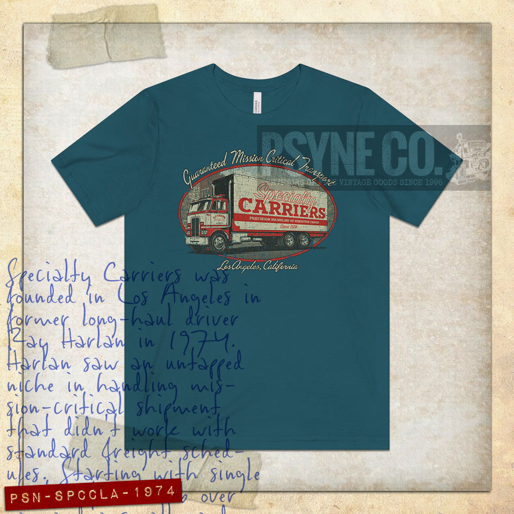Specialty Carriers Los Angeles 1974 Vintage Men's T-Shirt