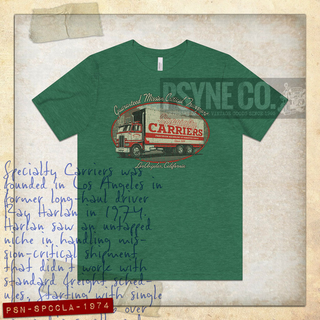Specialty Carriers Los Angeles 1974 Vintage Men's T-Shirt
