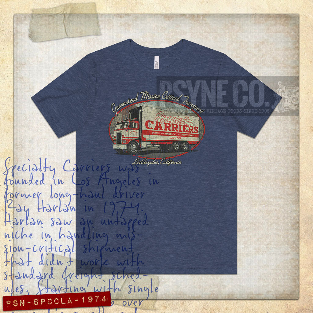 Specialty Carriers Los Angeles 1974 Vintage Men's T-Shirt