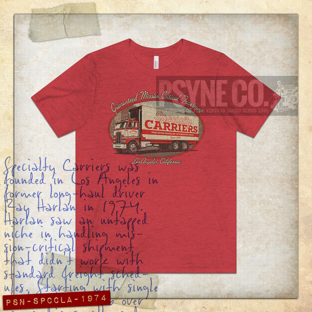 Specialty Carriers Los Angeles 1974 Vintage Men's T-Shirt