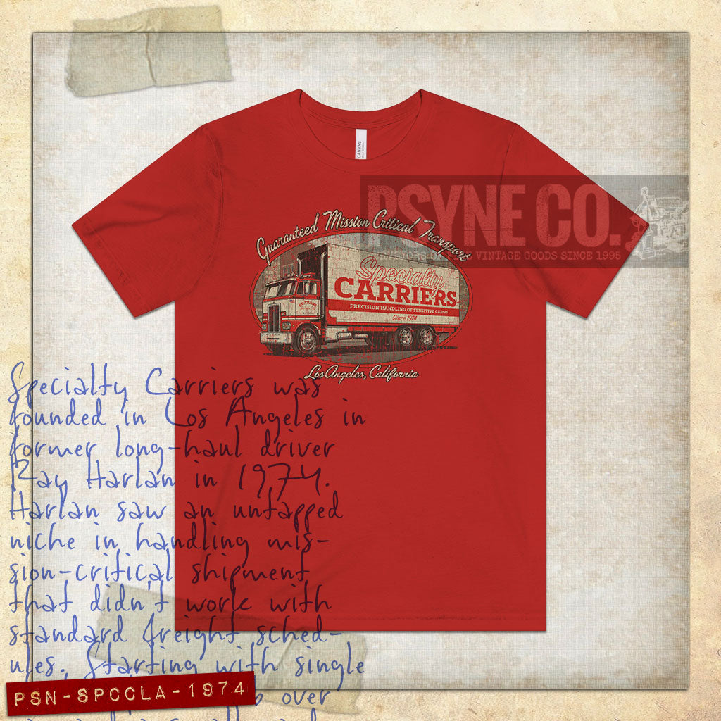 Specialty Carriers Los Angeles 1974 Vintage Men's T-Shirt