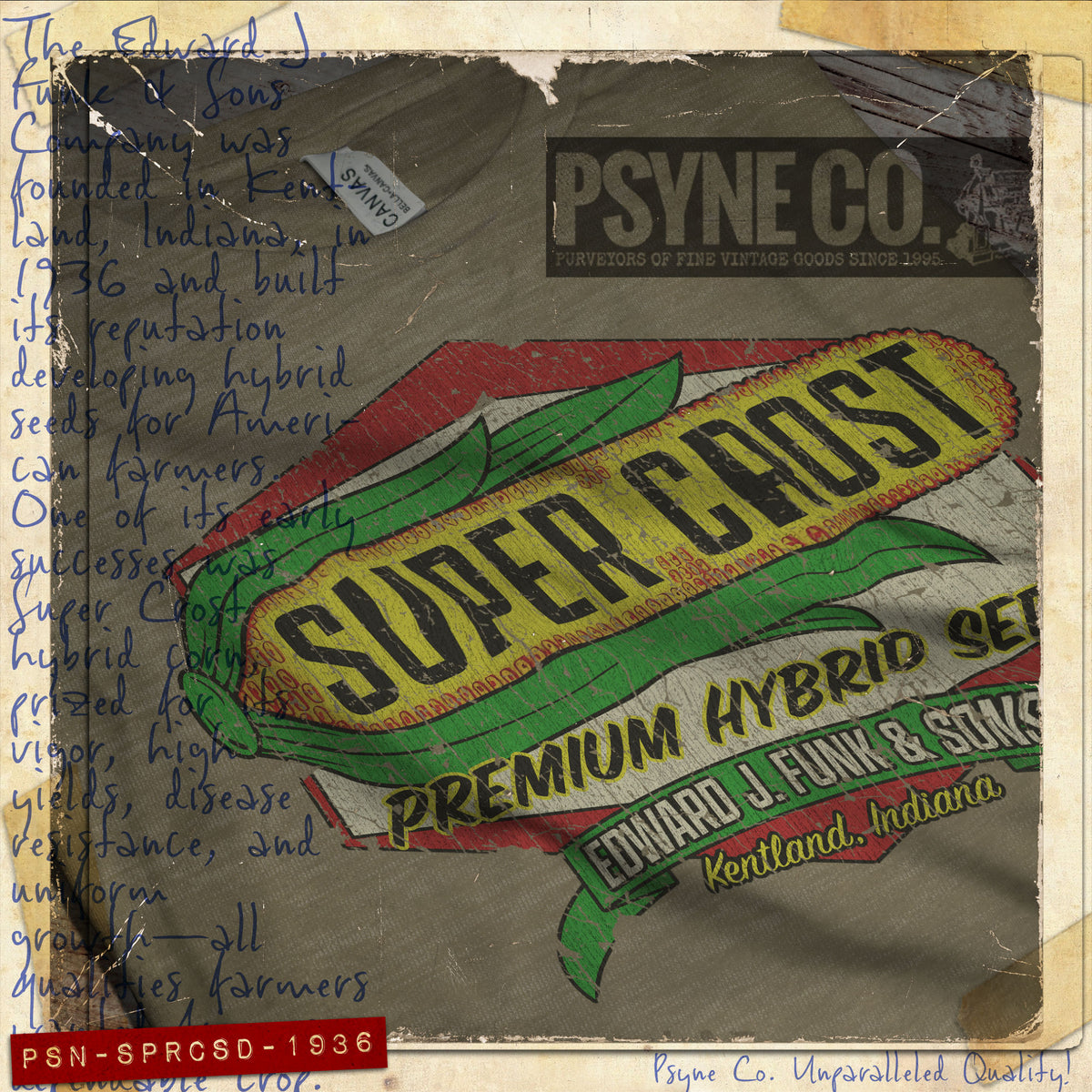 Super Crost Seeds 1936 Vintage Men's T-Shirt