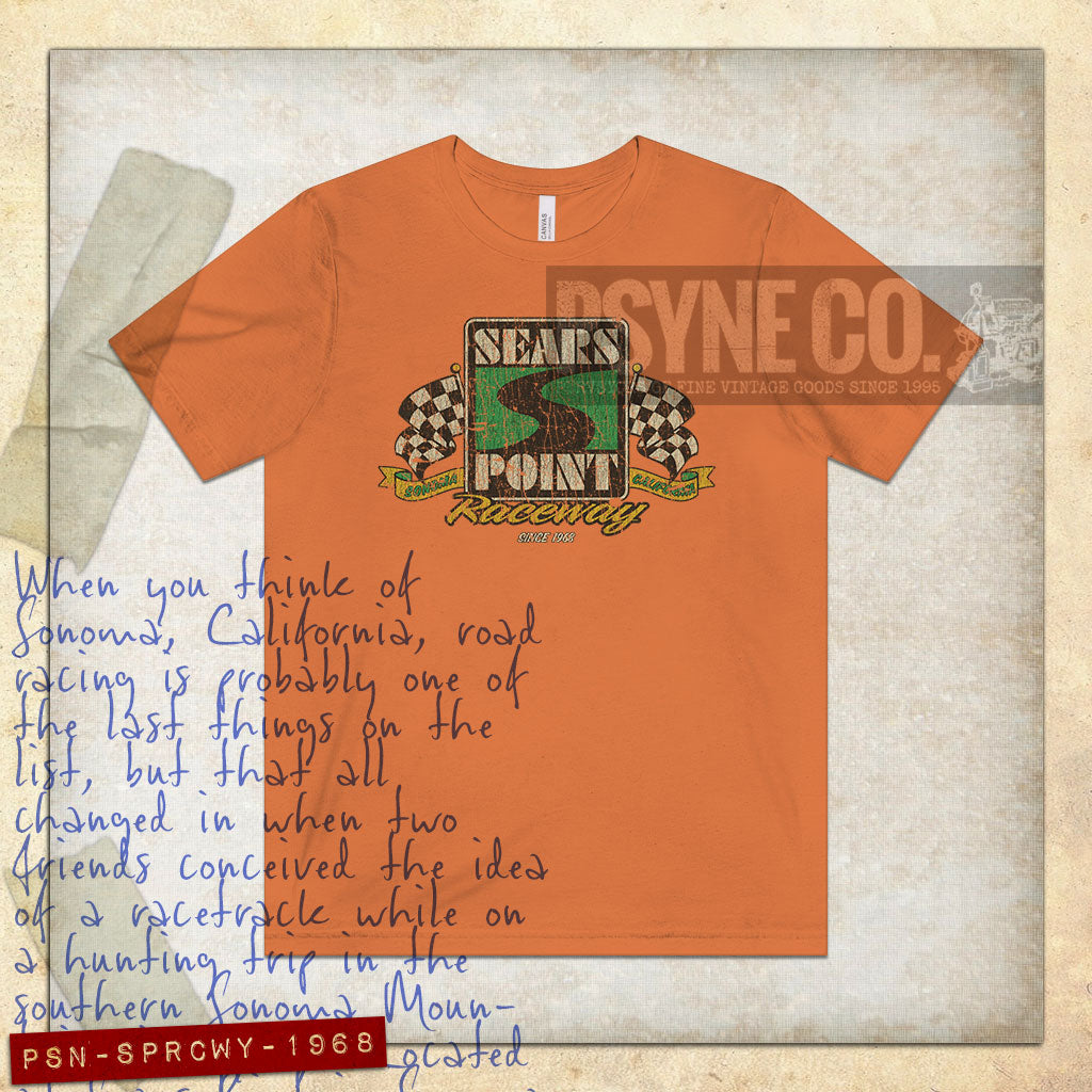 Sears Point Raceway 1968 Vintage Men's T-Shirt