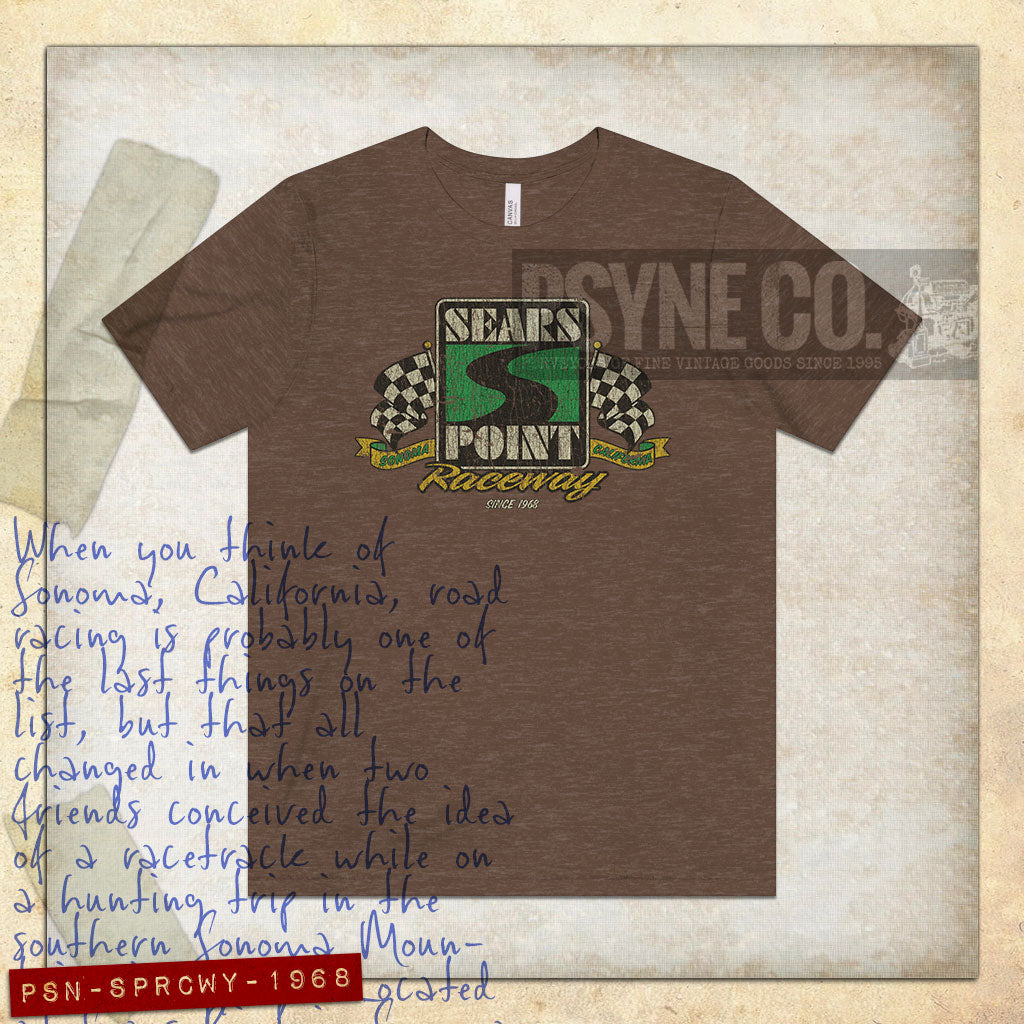 Sears Point Raceway 1968 Vintage Men's T-Shirt