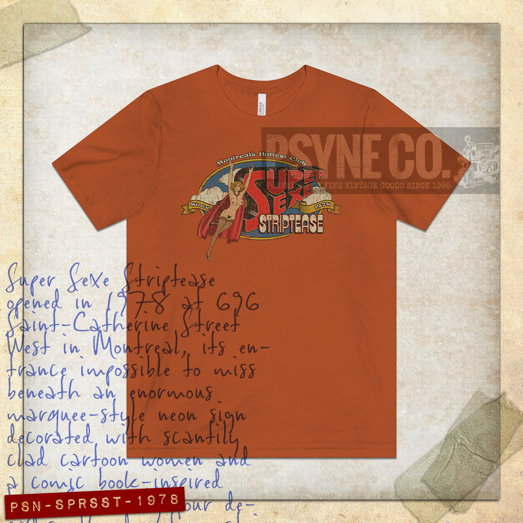 Super Sexe Striptease 1978 Vintage Men's T-Shirt