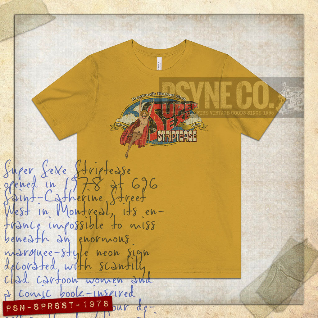 Super Sexe Striptease 1978 Vintage Men's T-Shirt