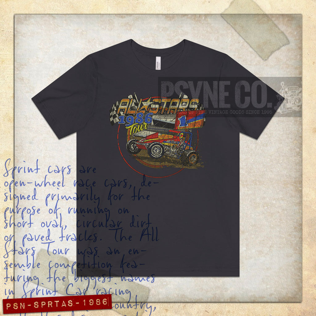 Sprint Car All Stars 1986 Vintage Men's T-Shirt