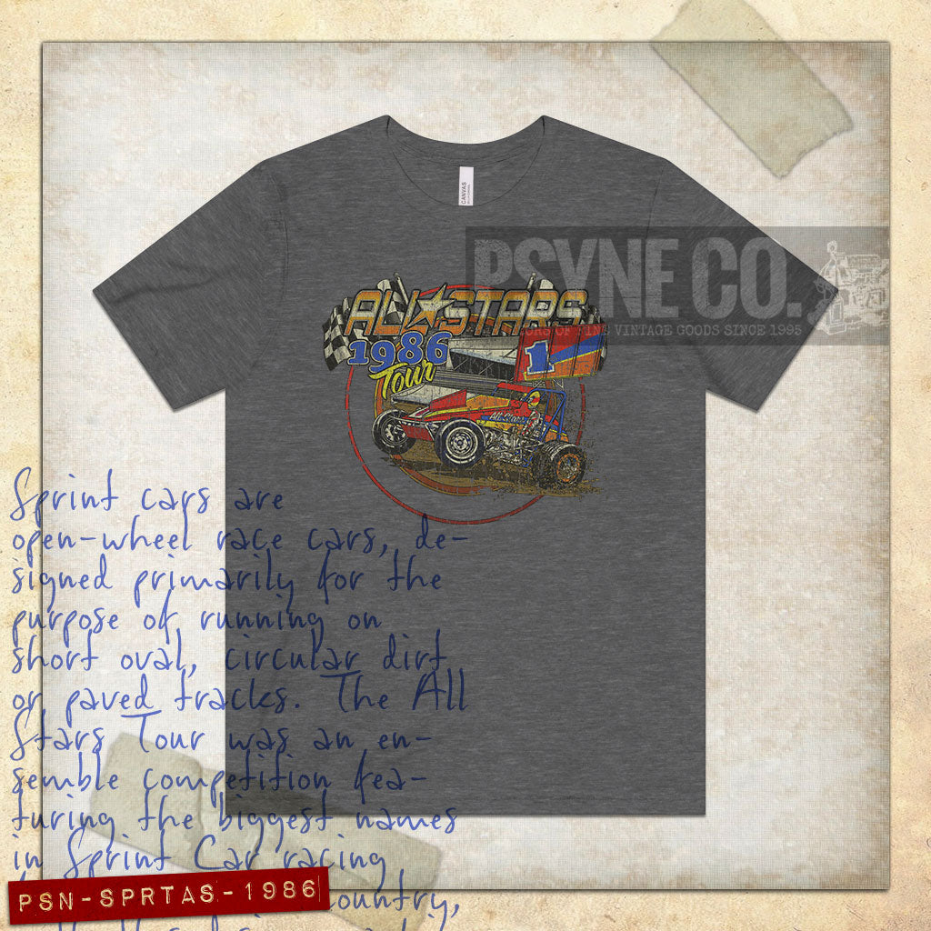 Sprint Car All Stars 1986 Vintage Men's T-Shirt