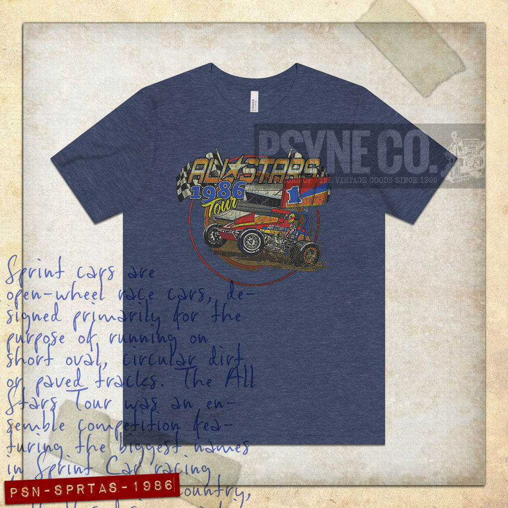 Sprint Car All Stars 1986 Vintage Men's T-Shirt