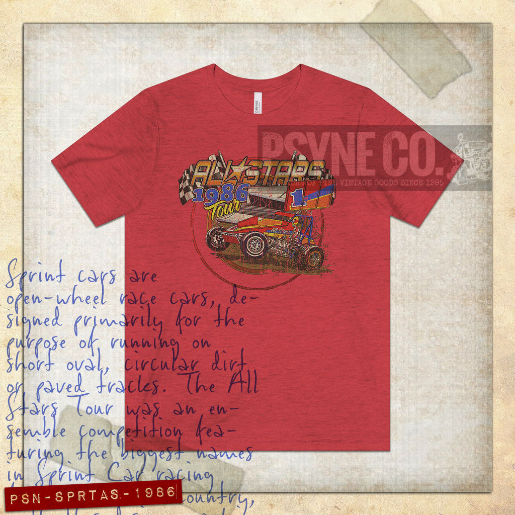 Sprint Car All Stars 1986 Vintage Men's T-Shirt