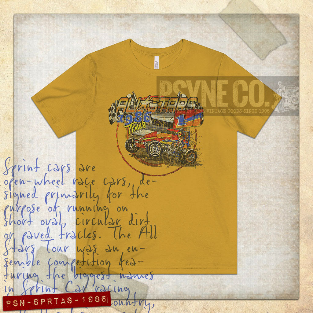 Sprint Car All Stars 1986 Vintage Men's T-Shirt