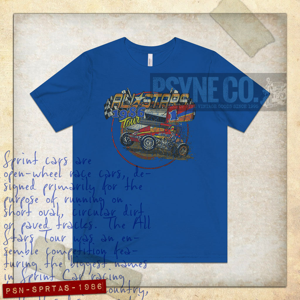 Sprint Car All Stars 1986 Vintage Men's T-Shirt