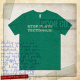 Stop Plate Tectonics 1991 Vintage Men's T-Shirt