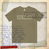 Stop Plate Tectonics 1991 Vintage Men's T-Shirt