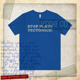 Stop Plate Tectonics 1991 Vintage Men's T-Shirt