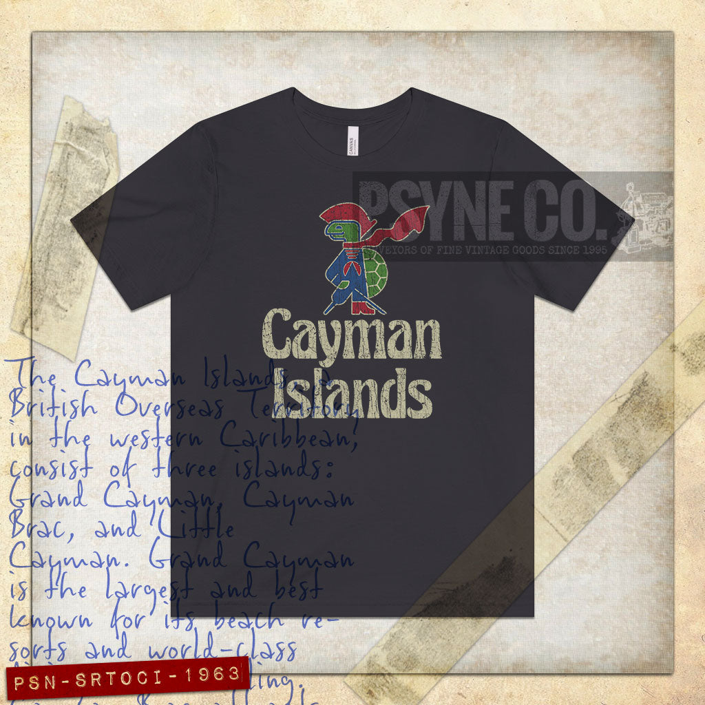 Sir Turtle of Cayman Islands 1963 Vintage Men's T-Shirt