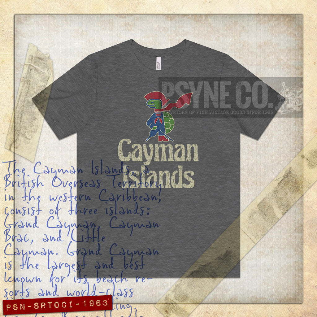 Sir Turtle of Cayman Islands 1963 Vintage Men's T-Shirt