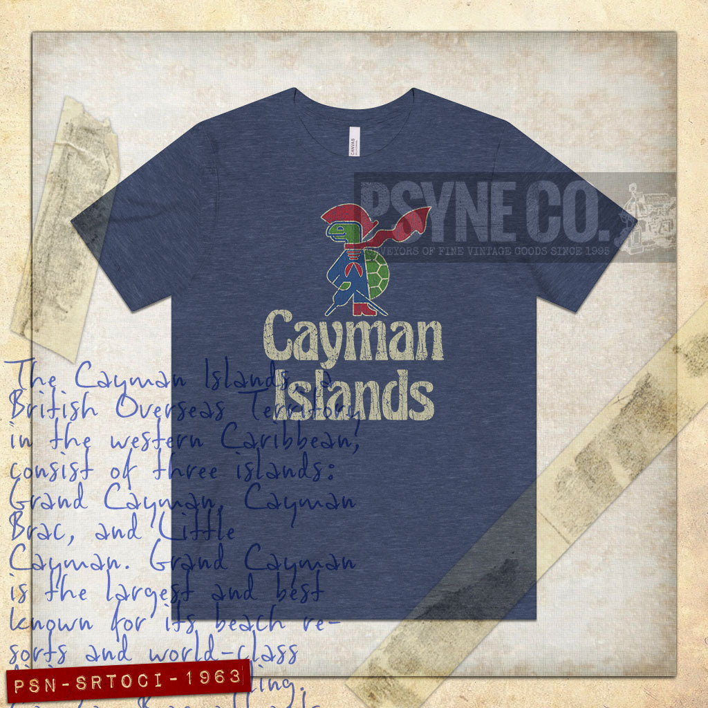 Sir Turtle of Cayman Islands 1963 Vintage Men's T-Shirt