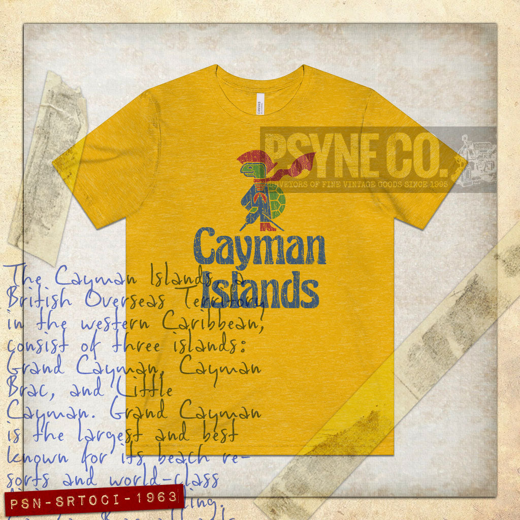 Sir Turtle of Cayman Islands 1963 Vintage Men's T-Shirt