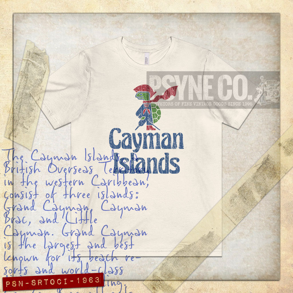 Sir Turtle of Cayman Islands 1963 Vintage Men's T-Shirt