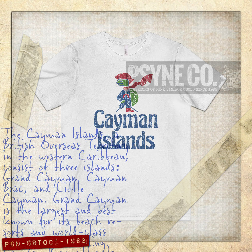 Sir Turtle of Cayman Islands 1963 Vintage Men's T-Shirt