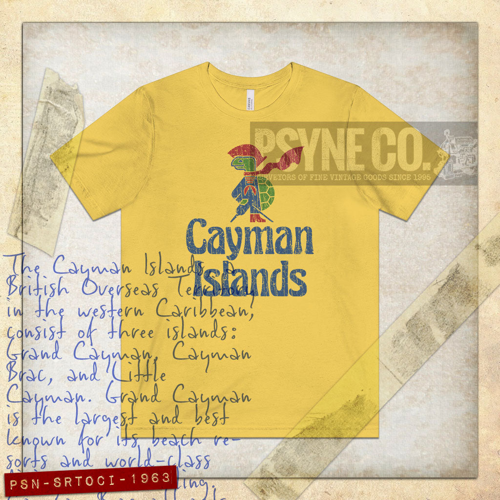 Sir Turtle of Cayman Islands 1963 Vintage Men's T-Shirt