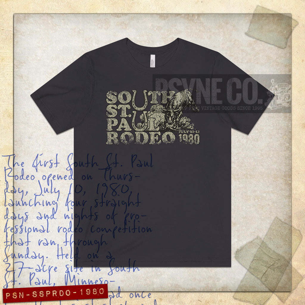 South St. Paul Rodeo 1980 Vintage Men's T-Shirt