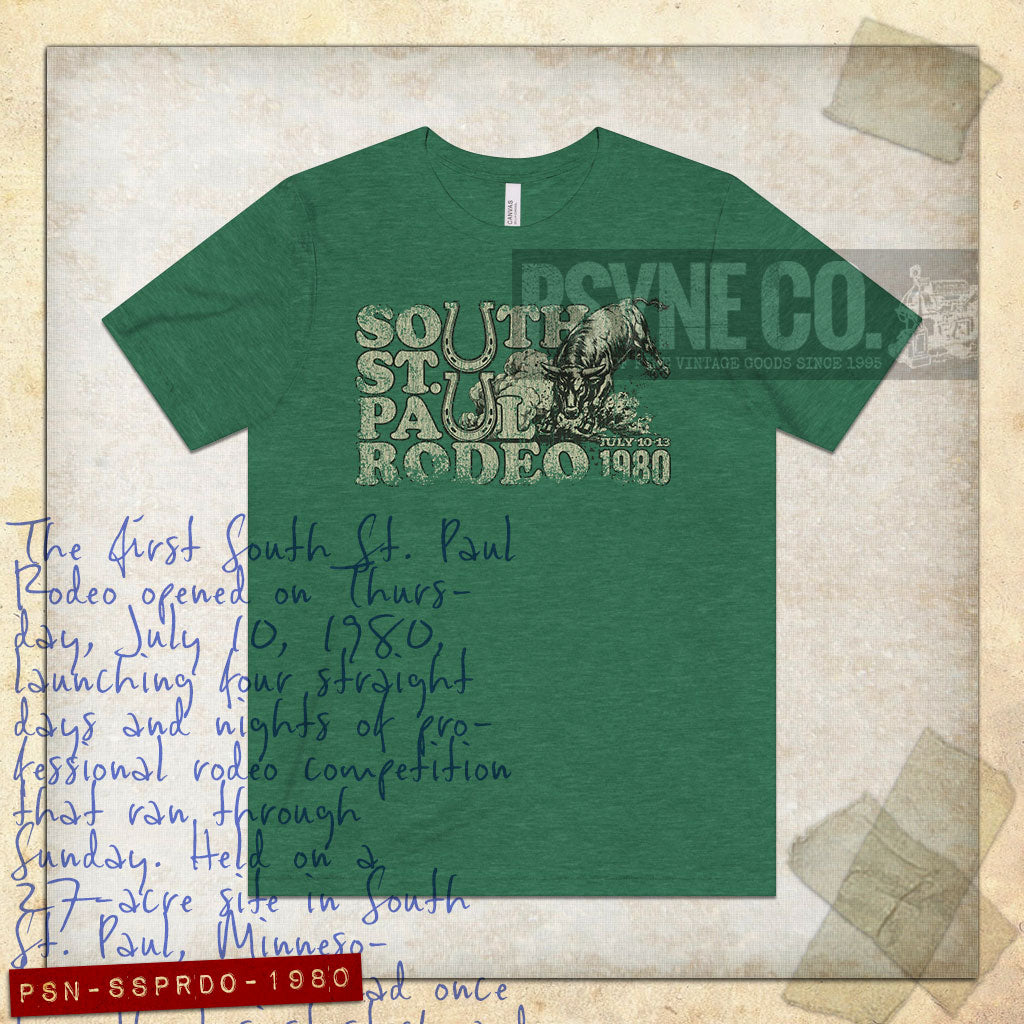 South St. Paul Rodeo 1980 Vintage Men's T-Shirt