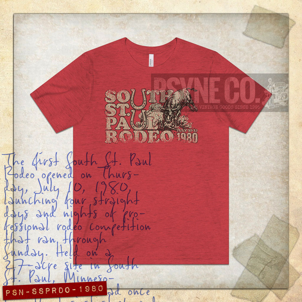 South St. Paul Rodeo 1980 Vintage Men's T-Shirt