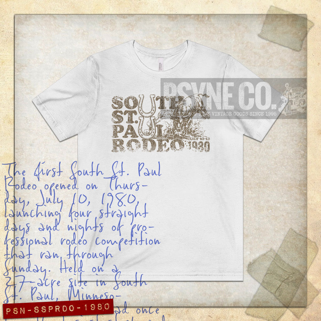 South St. Paul Rodeo 1980 Vintage Men's T-Shirt