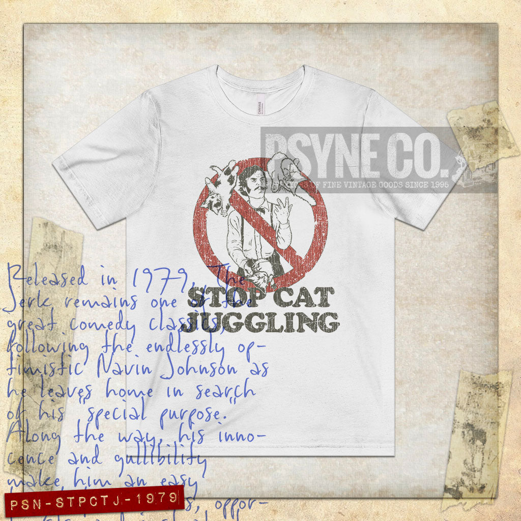 Stop Cat Juggling 1979 Vintage Men’s T-Shirt