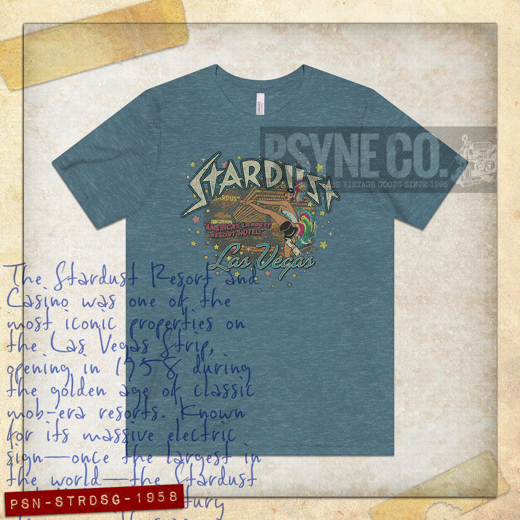 Stardust Las Vegas Showgirl 1958 Vintage Men's T-Shirt
