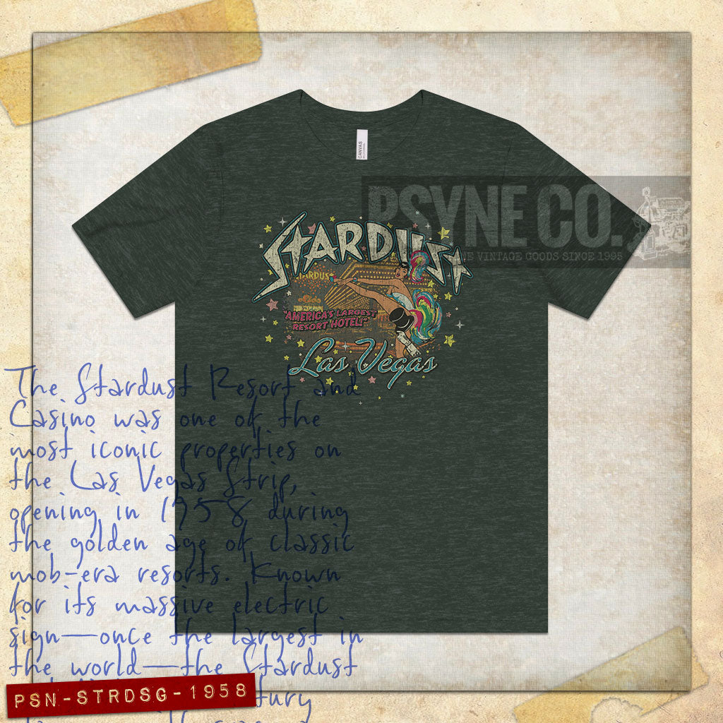 Stardust Las Vegas Showgirl 1958 Vintage Men's T-Shirt