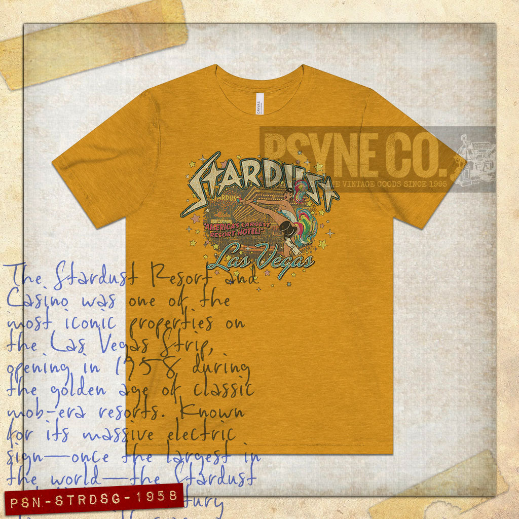 Stardust Las Vegas Showgirl 1958 Vintage Men's T-Shirt